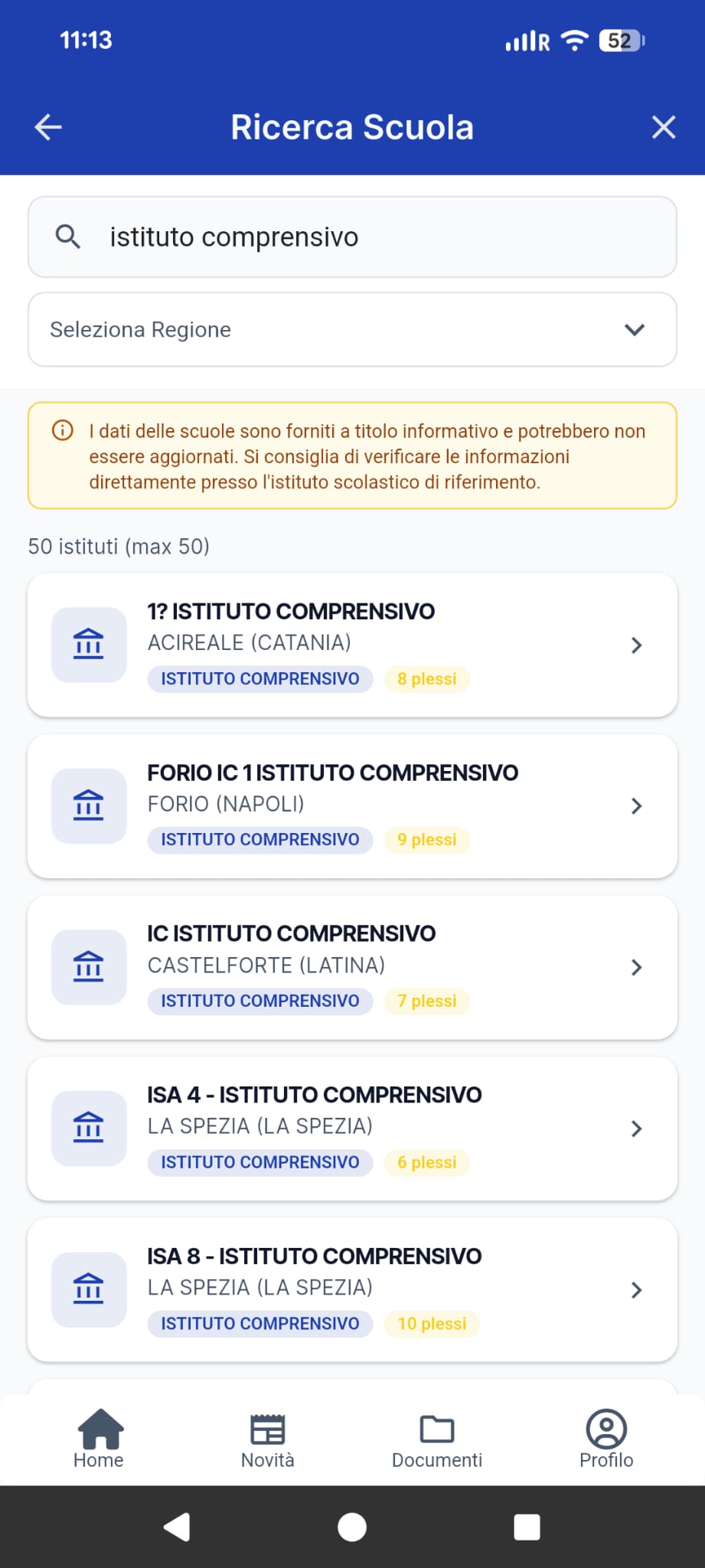Ricerca scuola